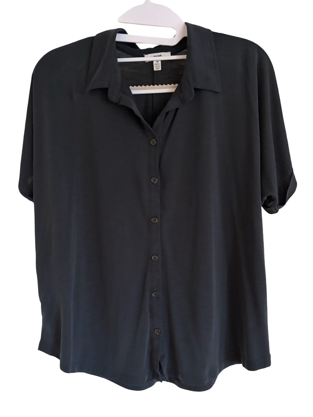 Mavi Women’s Button-Down Blouse Black Size M